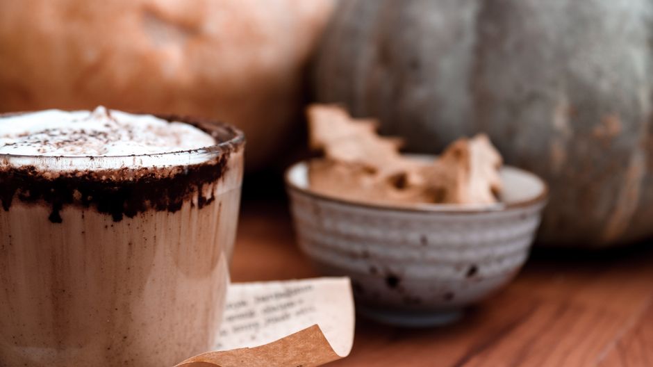 Tekvicové latte a jesenný dezert